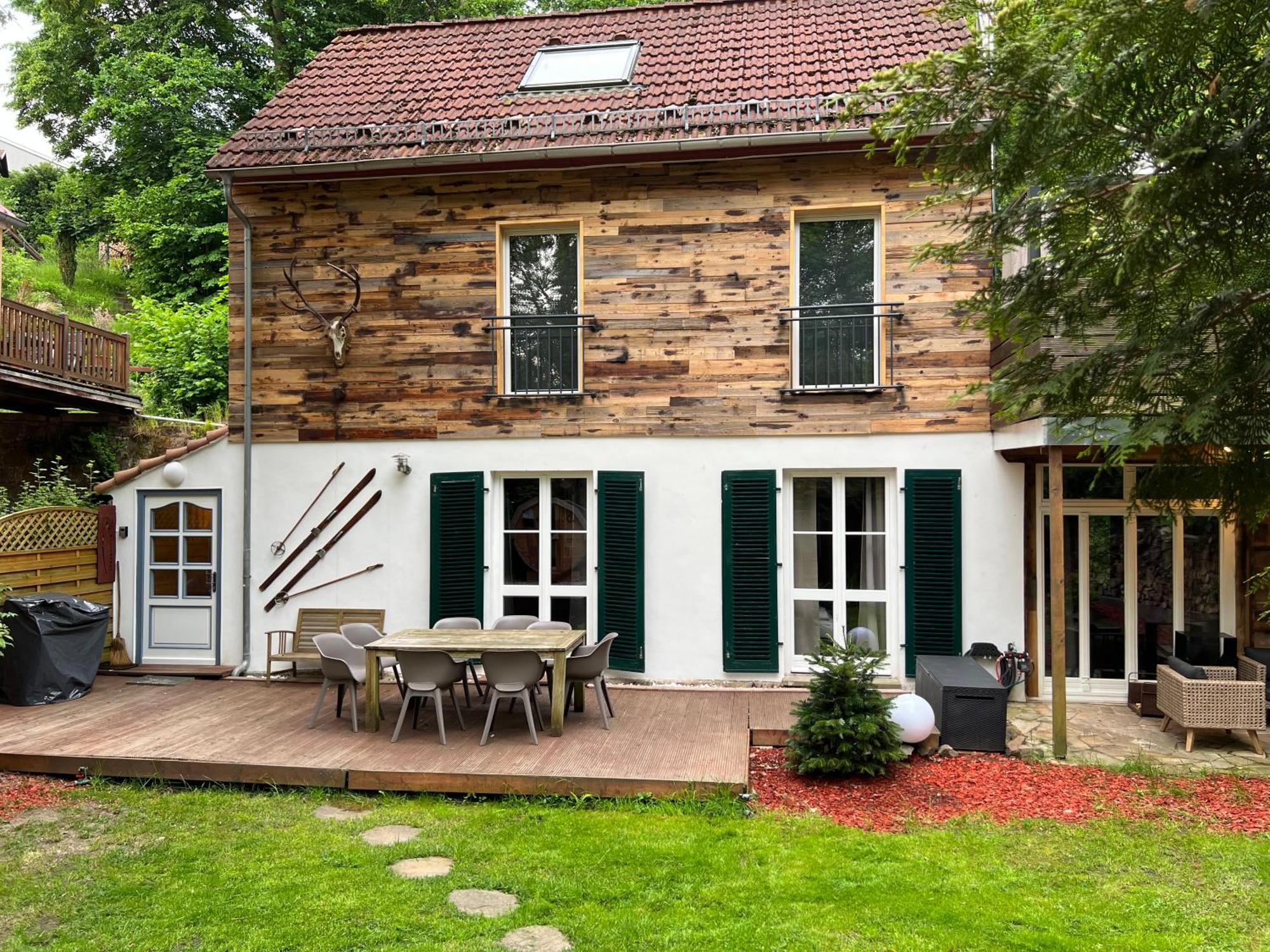 Chalet Ferienhaus เดรสเดน ภายนอก รูปภาพ
